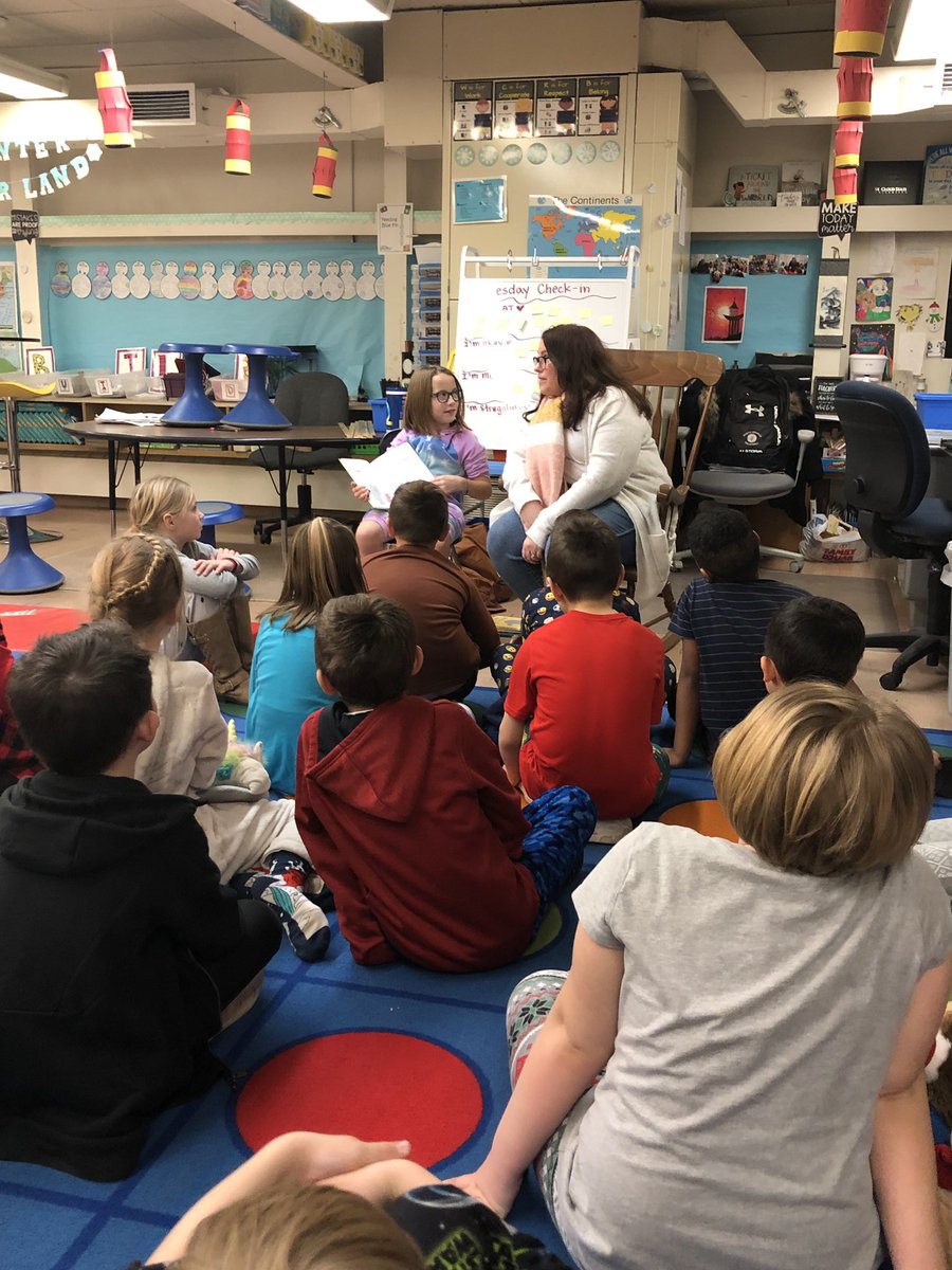 Ms_Pietila's tweet photo. We celebrated world read aloud day yesterday in our pj’s! 🌎 Thank you to all the guest readers! https://t.co/cA9mW847DR