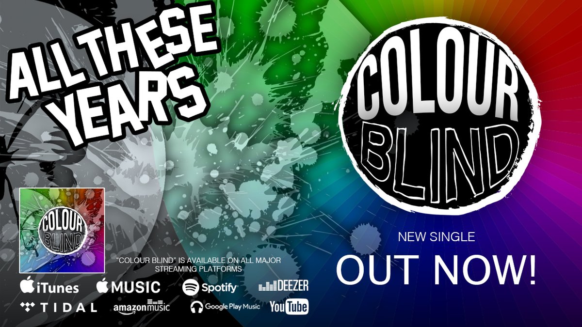 New Single "COLOUR BLIND" OUT NOW!

"Colour Blind" is available now to stream and download

►iTunes: tinyurl.com/vbjp8a6
►Apple Music: tinyurl.com/wxfuha6
►Spotify: tinyurl.com/t6o3z9l
►YouTube: tinyurl.com/t4yxvuf
+ all major streaming platforms

ATY x
