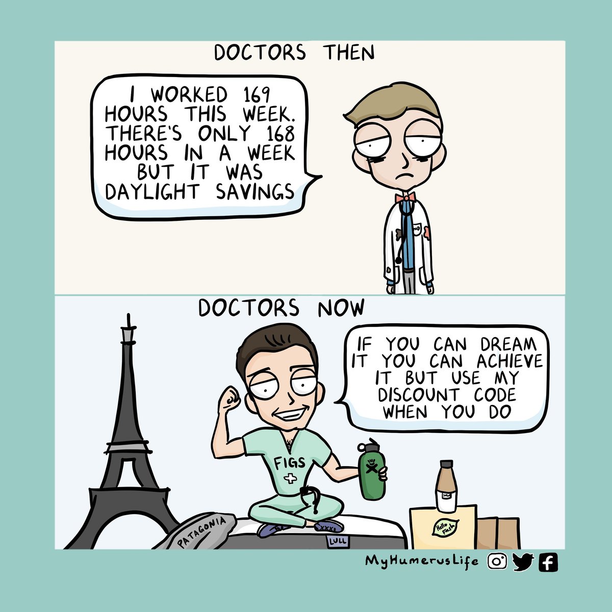 myhumeruslife's tweet photo. The rise of the med-influencer
#medlife #physician #med #medstudent #medstudentlife #medicine #doctor #healthcare #webcomic #comics #art #artist #doodle #resident #residency #nursing #md #rn #nurselife #graphicmedicine #premed #culturechange #influencerMarketing #socialmedia https://t.co/HqGHjctpaj