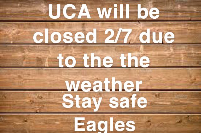 School will be closed tomorrow.