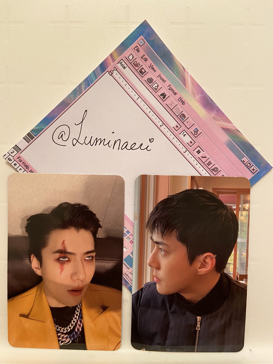 Luminaeri's tweet photo. Album/PC: obsession
Have: EXO sehun and X-EXO sehun
Want: Baekhyun or Chanyeol
Location: US
Worldwide Trading: Yes!
@EXO_trading @exotradekpop
@KpoptradeU @Kpop_TradePc @TradesKpop @tradkpop
#exotrading #exophotocard #CHANYEOL #BAEKHYUN #photocard https://t.co/dRXntXzguk