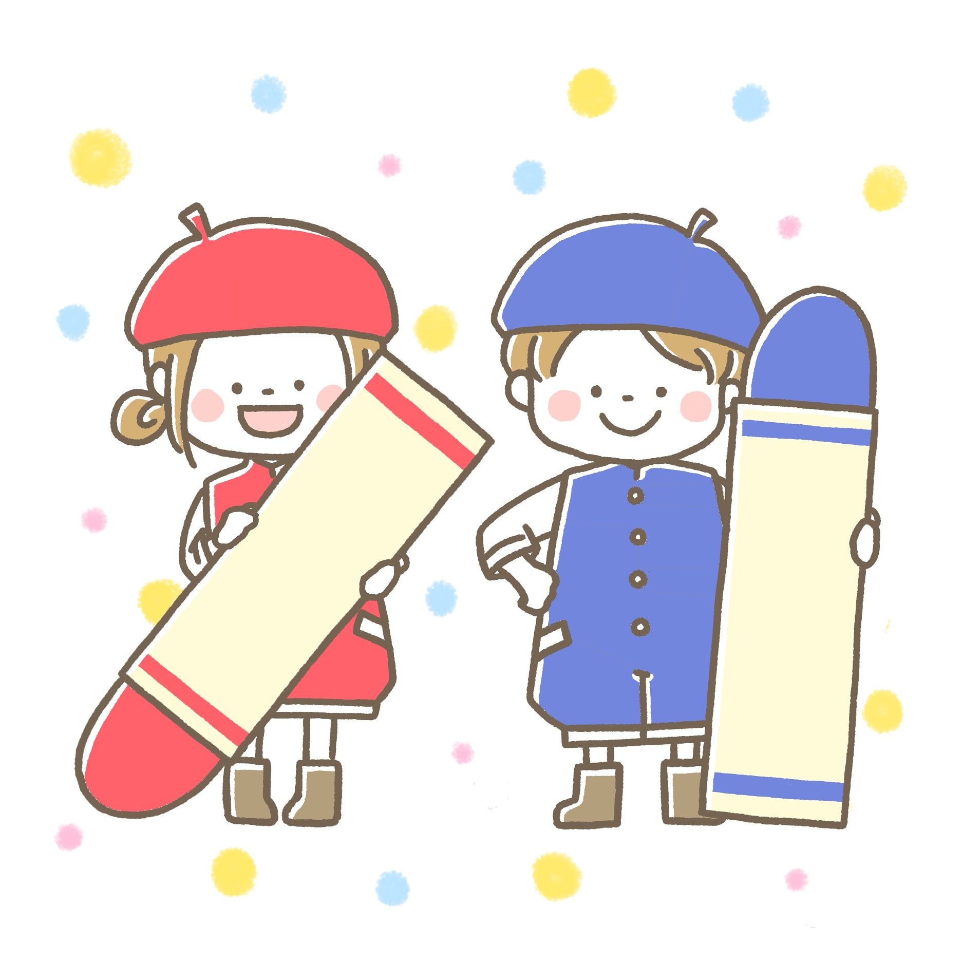 なか 池野 お絵かきし隊 Illustration Illustrator イラスト イラストレーション イラストレーター こども クレヨン お絵かき 女の子 男の子 T Co Xbbihfnenc Twitter