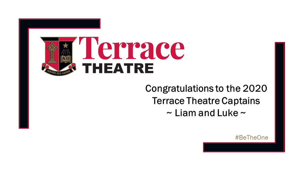GTCulture's tweet photo. Congratulations to the 2020 Culture Captains – Chess: Yang; Debating: Ben and Noah; Music: James and Sam; Theatre: Liam and Luke.
We know you will wear your Captaincy with pride.
#TerrraceChess #TerraceDebating #TerraceMusic #TerraceTheatre #GT2020 #TerraceCulture #BeTheOne https://t.co/u2HFHFFlLc