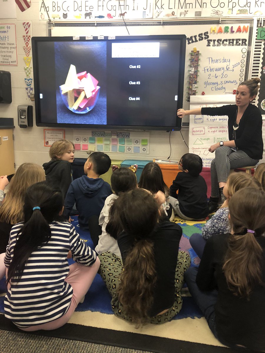 scibor3's tweet image. @FischerAlysse and her second grade students kicked off math class with an esti-mystery from @SteveWyborney. Engagement was through the roof! @Math_BPS @HarlanElem #BPSLearners