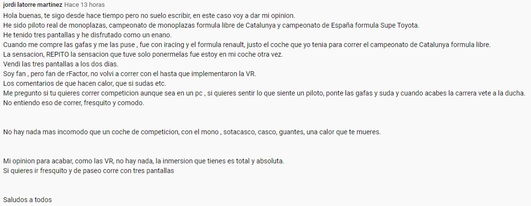 nekiracing's tweet photo. En ocasiones tengo crisis de fé 🤣 pero estos mensajes me hacen saber que no estoy equivocado ¡VR es otra liga! 😎 https://t.co/0qQgonJW4d