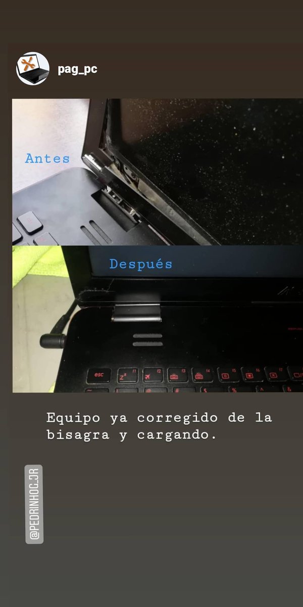 PedrinhoG_Jr's tweet photo. #reparacion #mantenimiento #pc #laptop #pagpc #hardware #software #solutions #yourpc #yourlaptop #windows #harddisk #office2019
Sigue @pag_pc en Instagram 💯💻🔧👌🏿 https://t.co/1B5yZVvOKo