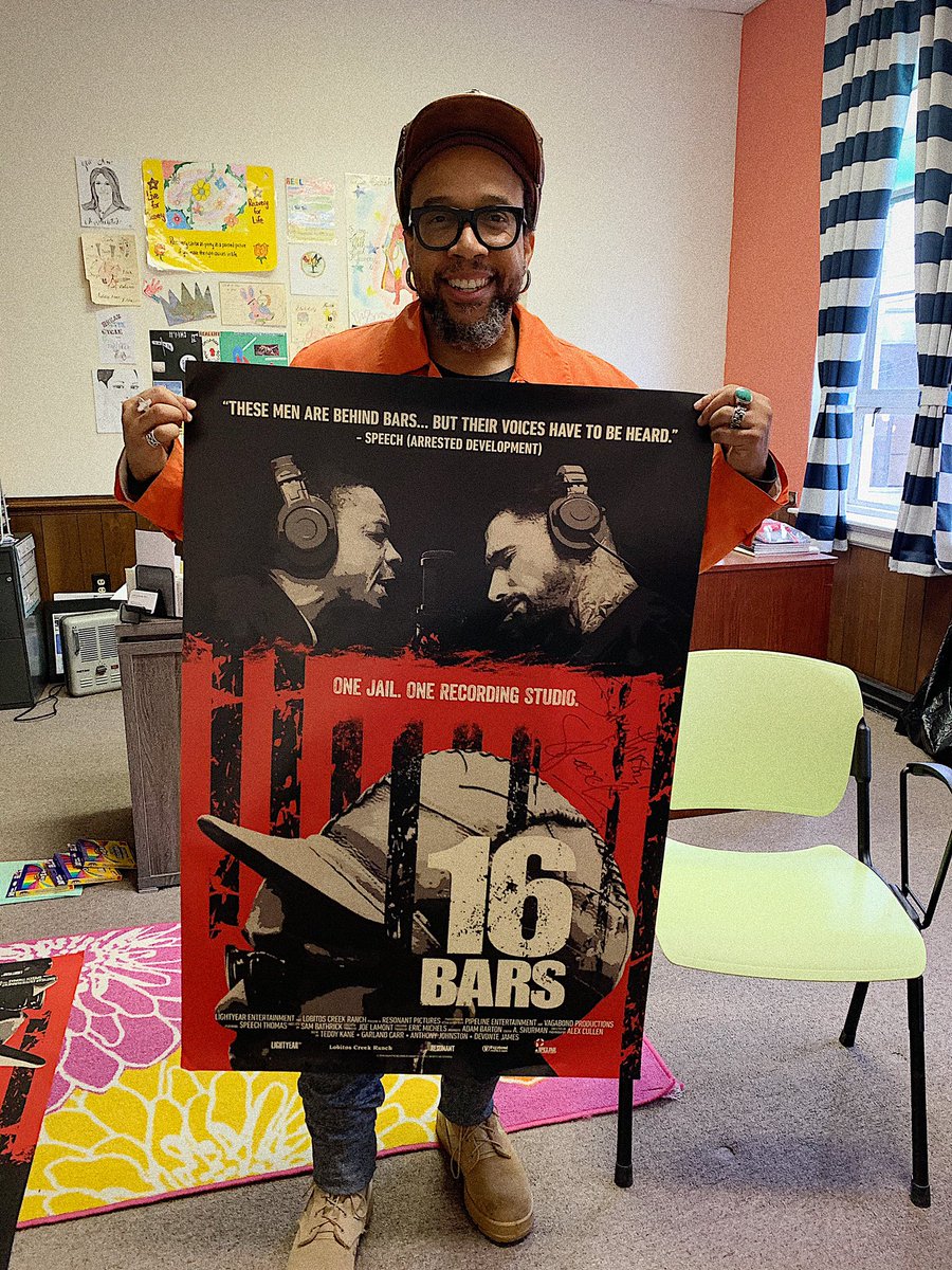 Speech__'s tweet image. 16 BARS my documentary where I go into a jail on write music with inmates available on all digital platforms iTunes, Amazon, etc