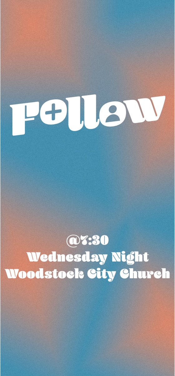 NEW SERIES AT TLR! ⚡️“Follow” next Wednesday 7:30PM