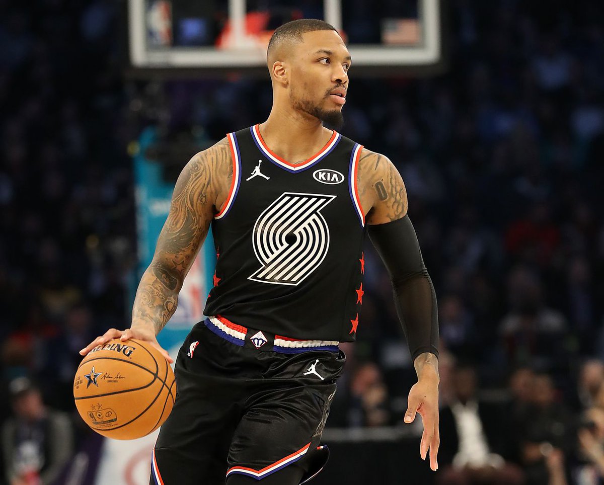 damian lillard all star jersey 2020