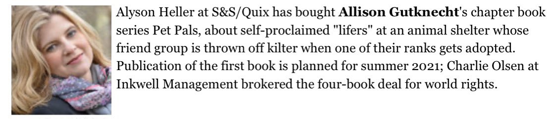 AllisonPolkaDot's tweet photo. My pets have always been my heart, so I’m beyond excited to get to write about the furry creatures who wiggle their way into our lives. PET PALS coming in 2021! https://t.co/RAv6OfLBCX