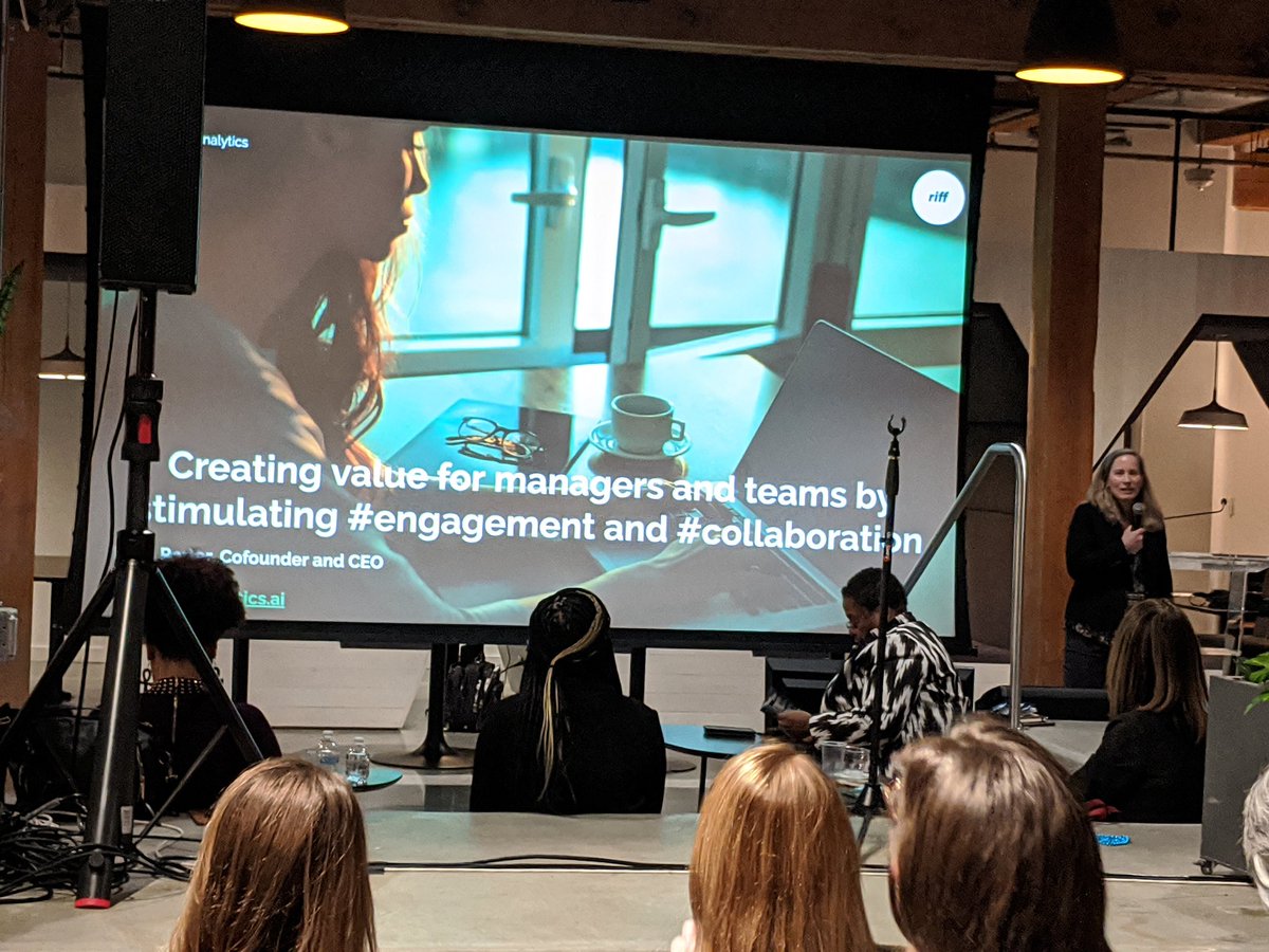 Killing it is <a href="/ebport/">Beth Porter</a> of @rifflearning/@riffanalytics at #investinwomen for <a href="/ECMCFoundation/">ECMC Foundation</a> and <a href="/ChloeCapital/">Chloe Capital</a>. She makes teams, whether online learners or workers, better at what they do