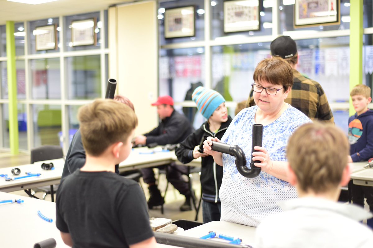 Another great night at Intro to Construction. A special thank you to Mike Torella from Torella Plumbing for teaching the students all about plumbing. Another special thank you to Desco Plumbing and Heating Supply Inc. for donating the materials 
#startingthemyoung #tradesmatter