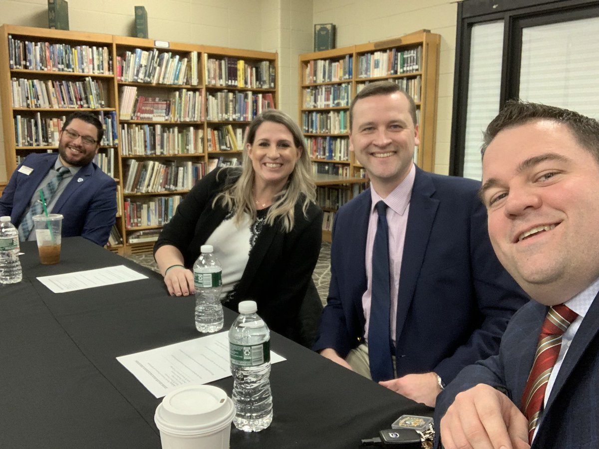 ionakevin's tweet photo. On the road for @ionacollege in NJ! All star panel tonight at @EmersonJSHS college planning night! Kudos to @ejshscounseling for terrific turnout! Pleasure to spend some time with my colleagues from @StevensUGAdm @PSU_Admissions and @DanAtBryantU #EMchat https://t.co/PWSkF8qWmc