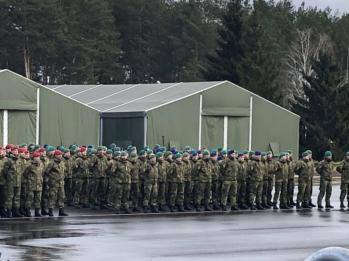 Honored to be present in Rukla w/ Min of Defence Raimundas Karoblis at the Change of Command of the Enhanced Forward Presence Battle Group Lithuania. 130 Norwegian officers and soldiers are now in Lithuania, a substantial international presence of our troops and equipment