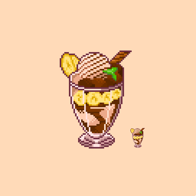 FeelingSaltea's tweet photo. Choccy Sundy for you 'cos you're cool. 
@Pixel_Dailies #pixel_dailies #pixelart https://t.co/LUpsialeYW