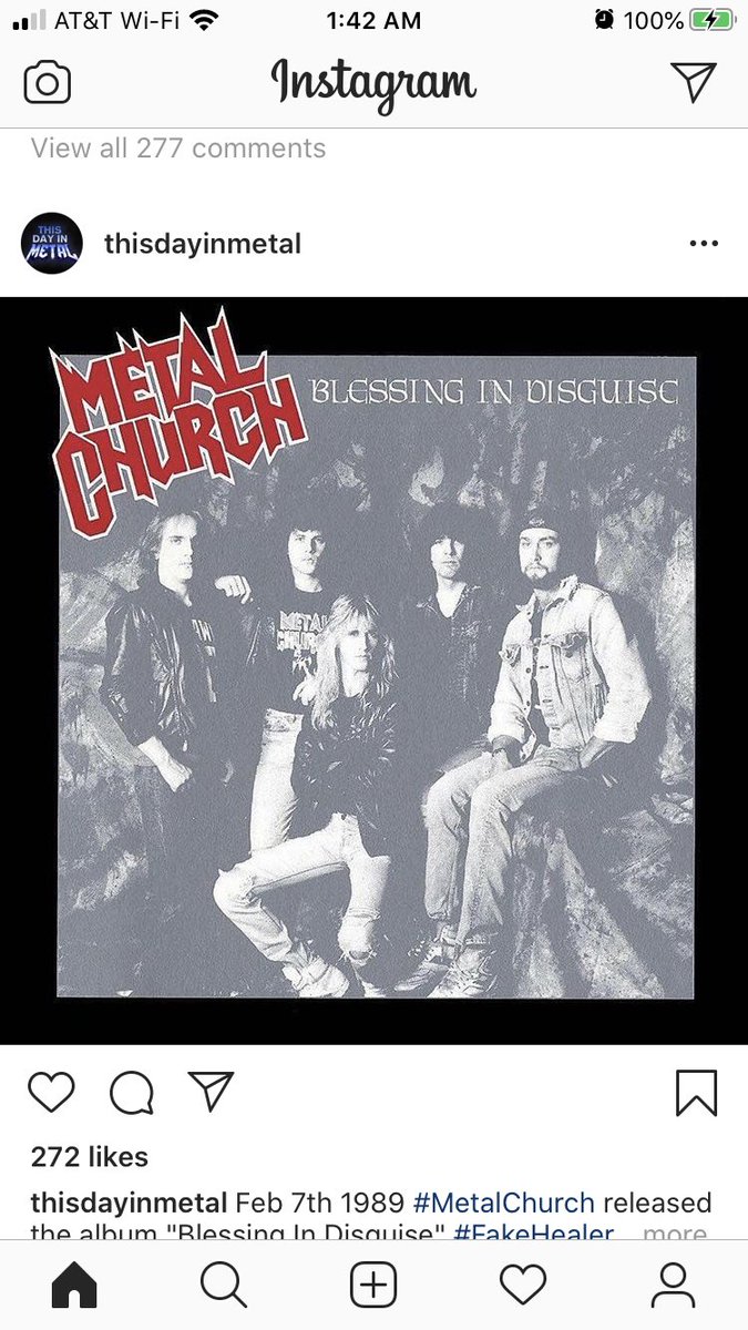 perfecteraband1's tweet photo. Metal Church’s...Blessing in Disguise released Feb 7, 1989. This featured new vocalist Mike Howe (ex-Heretic). The greatest Metal Church album IMHO🤘🤘#metalchurch #metalchurchband #restinpieces #fakehealer #badlands #metalmusic #metal #badassmetal #80smusic #perfecteraband https://t.co/B92WhDH8b7