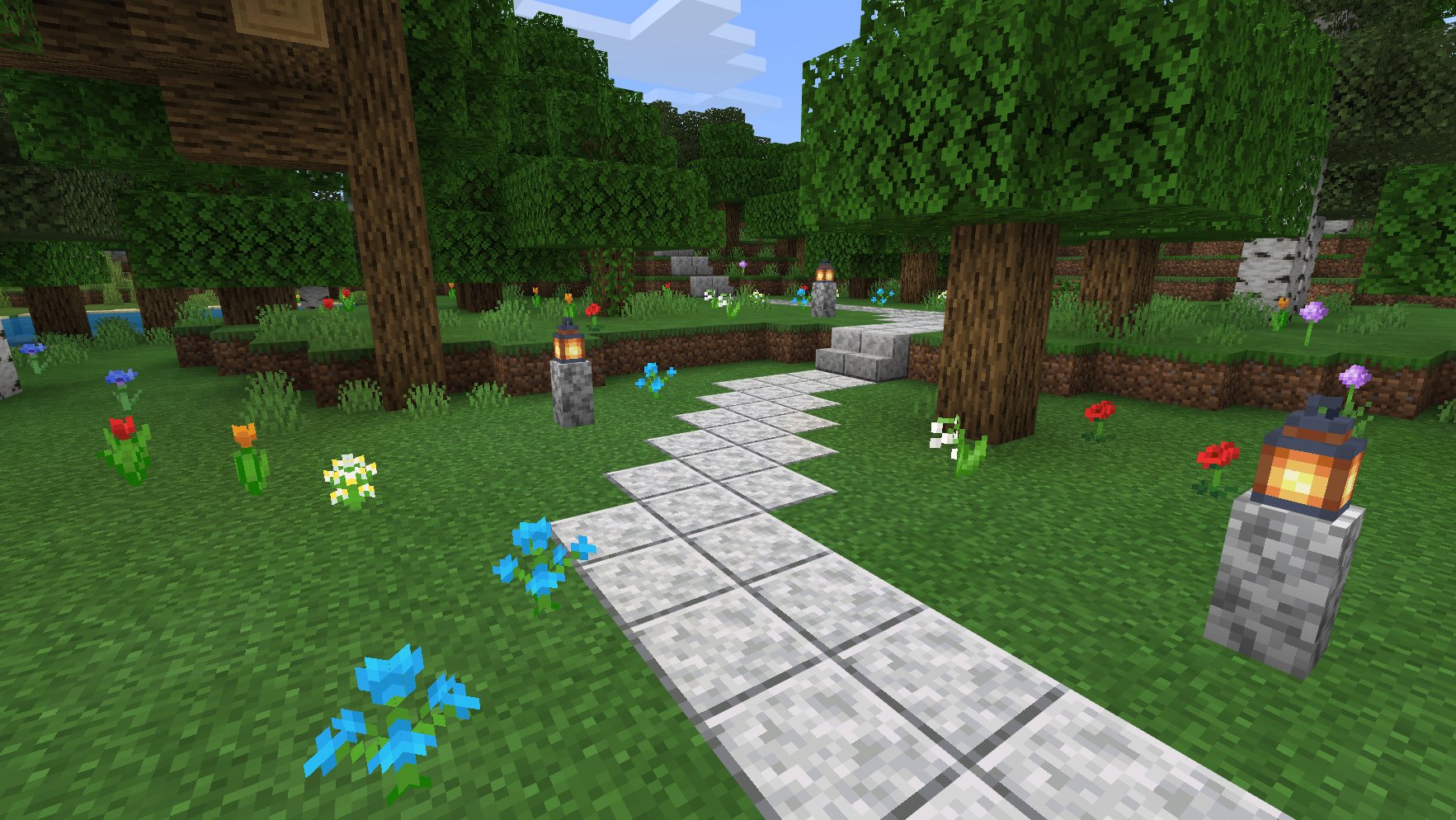 マインクラフト 日本公式 Minecraft Japan Al Twitter 丸石とクオーツを混ぜたような見た目 丈夫でありながら輝きもあります 画像の歩道を作るために使われた そのブロックとは T Co Crfutw6rhx T Co Ednafkaa0w Twitter