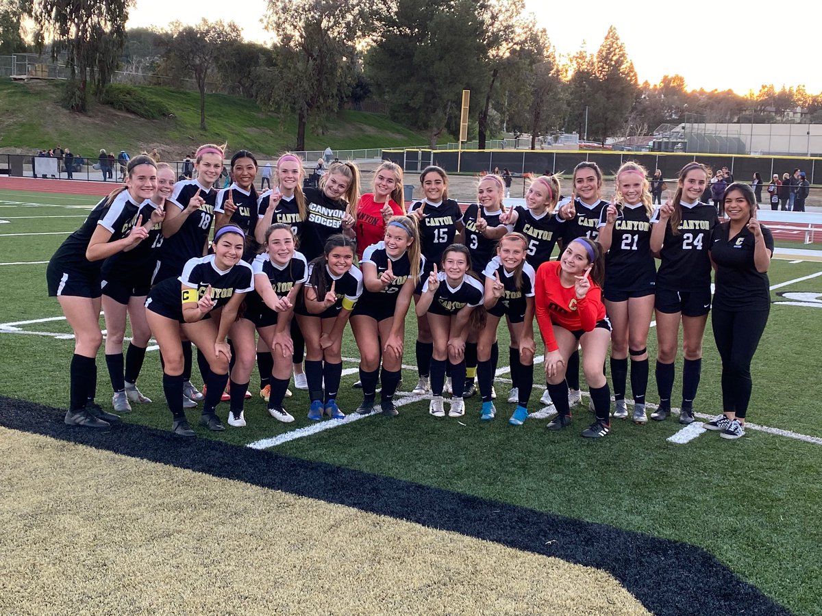 CANyon girls soccer sweeps the Crestview League Championships!!! 💛🖤⚽️🥇