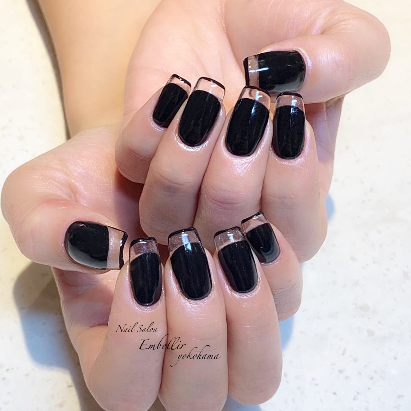 تويتر A0413yu على تويتر クリアスカルプ クリアフレンチ ブラックネイル Clearnails Clearfrench Blacknails スカルプネイル ジェル Gel アート Art ネイルサロン Nailsalon ネイル Nail アンベリール Embellir 横浜 Yokohama 横浜西口