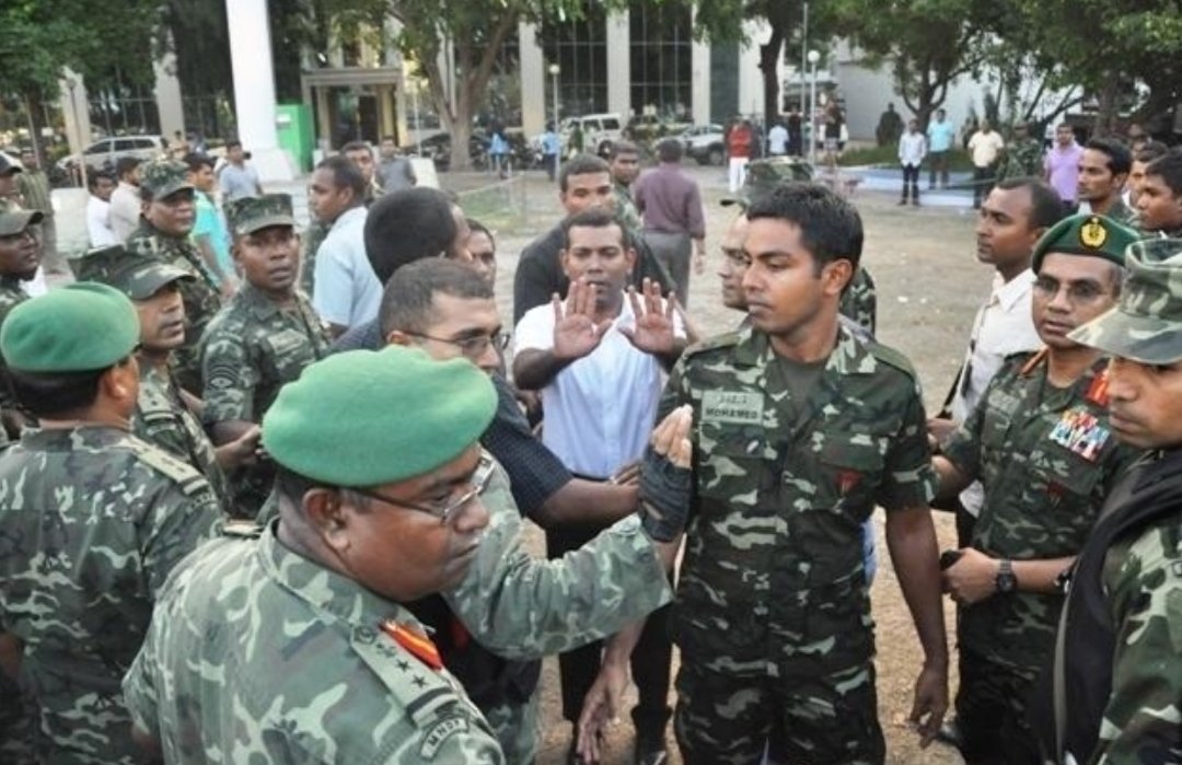MunnimSaeed's tweet photo. @maleehjamal I urge @MohamedNasheed and @ibusolih to investigate the coup on #7FEB12 and bring the real perpetrators to justice.
Also publicise the so called infamous #CoNIReport by Selvam and the gang. https://t.co/rWi7yvZDBF