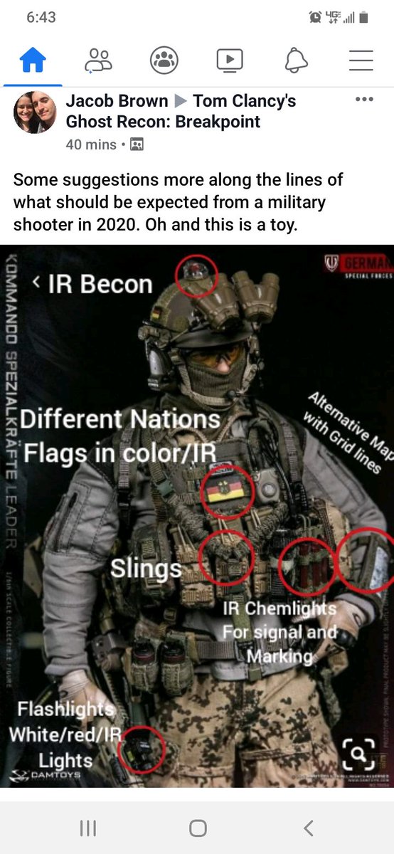 ZeroSHIfT916's tweet photo. This is Tactical @GhostRecon. Been asking for this Gear since #Wildlands the #GRBCommunityRequest has been asking all kinds of great ideas &amp; game mechanics to take Ghost Recon to the next level for years now. @Ubisoft @UbisoftParis #DeltaCompany #GhostRecon #Breakpoint #NoHudLife https://t.co/NLIPNe5kO8