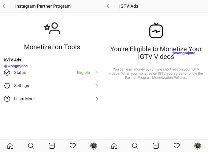 Instagram monetizace IGVT