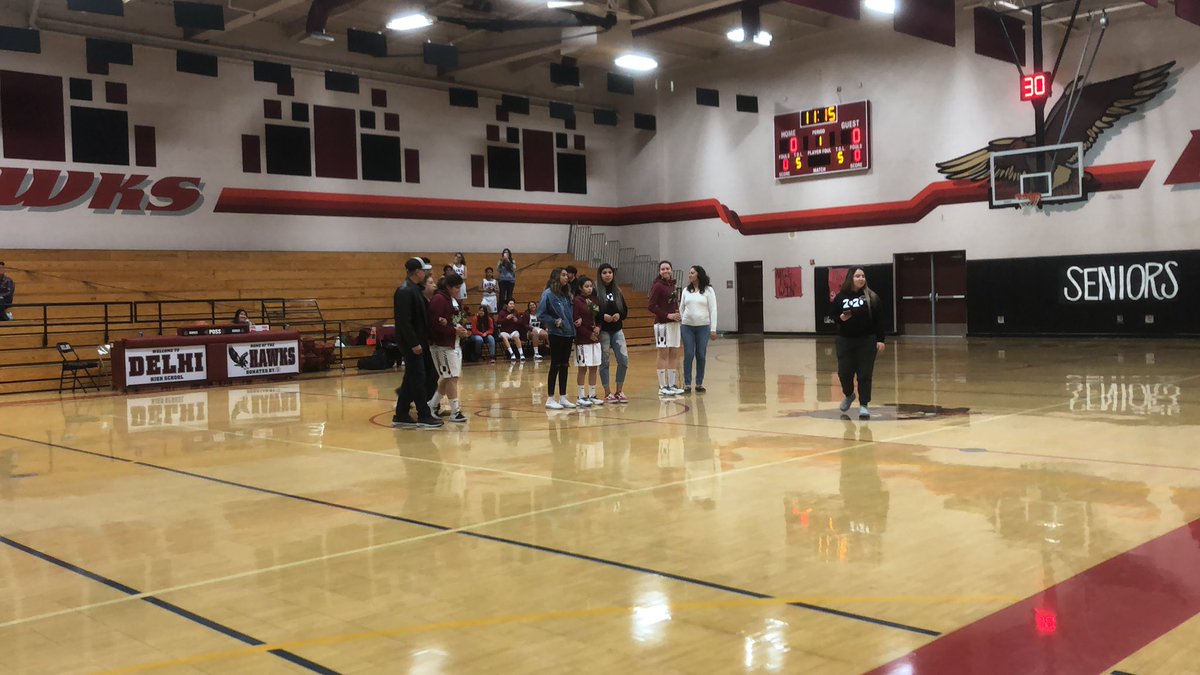 JoshLWhitfield's tweet image. Waterford Girls Basketball spending our bye game night supporting the @Delhi_Athletics Girls Basketball seniors on their senior night! #LikeAGirl #UnityInSport #GirlsBasketball #SAL @cifsjs @CIFState