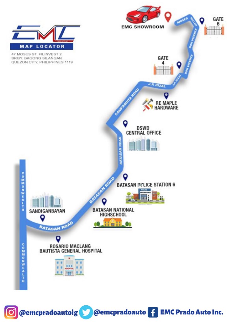 emcpradoautoph's tweet photo. HAPPY FRIDAY!🎉
Want to visit our showroom and check out our units? We’ve made it easier for you to locate us!😊
#emcpradoautoinc #mobilitysimplified https://t.co/P5UHCSlh5o