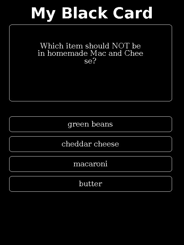 gotmyblackcard's tweet photo. What’s your answer? Answe at My Black Card app https://t.co/OjeFklmpJk