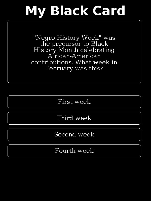 My Black Card On Twitter My Black Card Trivia Question For Black History Month Answer More Like This On The My Black Card App Link In Bio