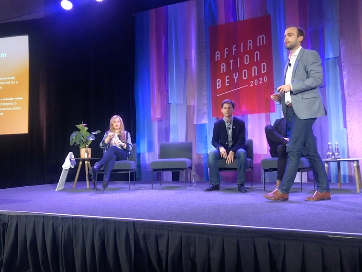 brett_byron's tweet photo. Amazing time at #affirmation2020 with our top customers and prospects. Got to show off the future of commerce that we’re building @Affirm https://t.co/ti9gqP5mHn
