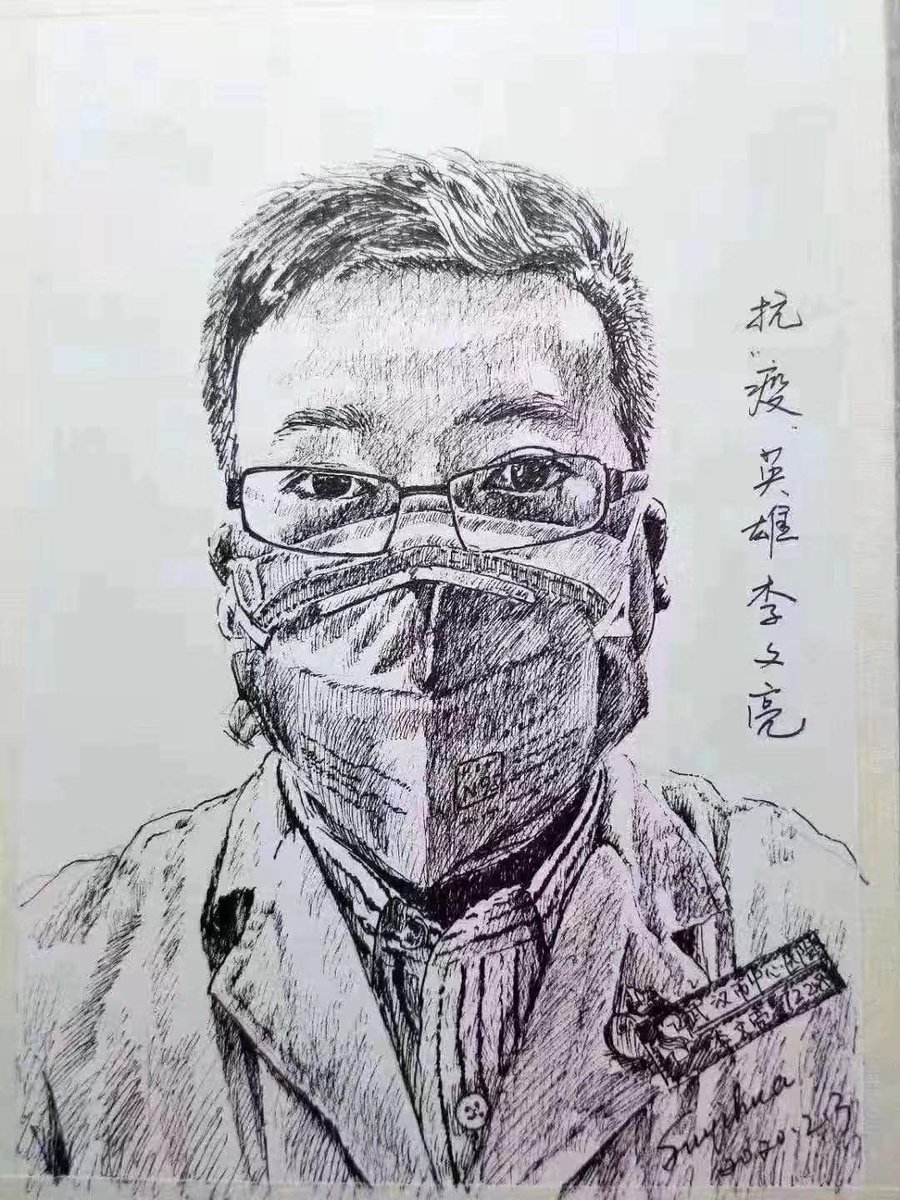 Dystopia992's tweet image. #RIP — Dr. Lee-WenLiang (#李文亮), Chinese Doctor, whistleblower of #coronavirusOutbreak in Wuhan.

He was accused of “spreading rumour” by #CCPChina after #warning public of the outbreak. He has died from #coronavirus. 

May you rest in peace, hero.
#武汉政府欠李文亮医生一个道歉