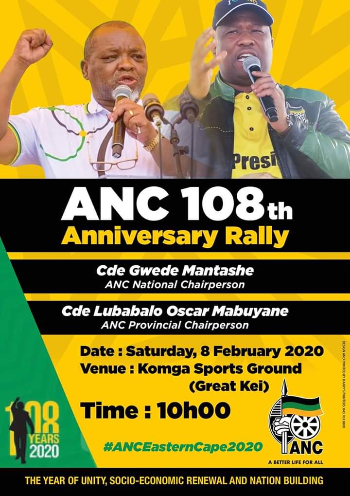 ANCECape's tweet photo. #1DayToGo
#ANCEC2020 
#FillupKomgaSportsGround 
@MYANC 
@OscarMabuyane 
@LulamaNgcuka
@GerryMvoko
@RonaldLamola
@BapsMhlaba 
@MonethiLerato
@Jamilogy
@tassarawilson 
@mfundozs 
@Banelengoza https://t.co/lKuysIvHsY