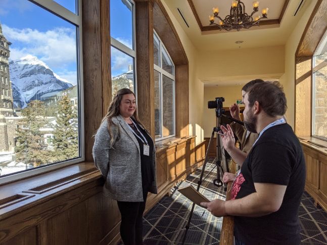 steadynorth's tweet photo. It was a great day filming in Fairmont Banff Springs Alberta Health &amp; Safety Conference #mountains #banff https://t.co/BIafBPSA23
