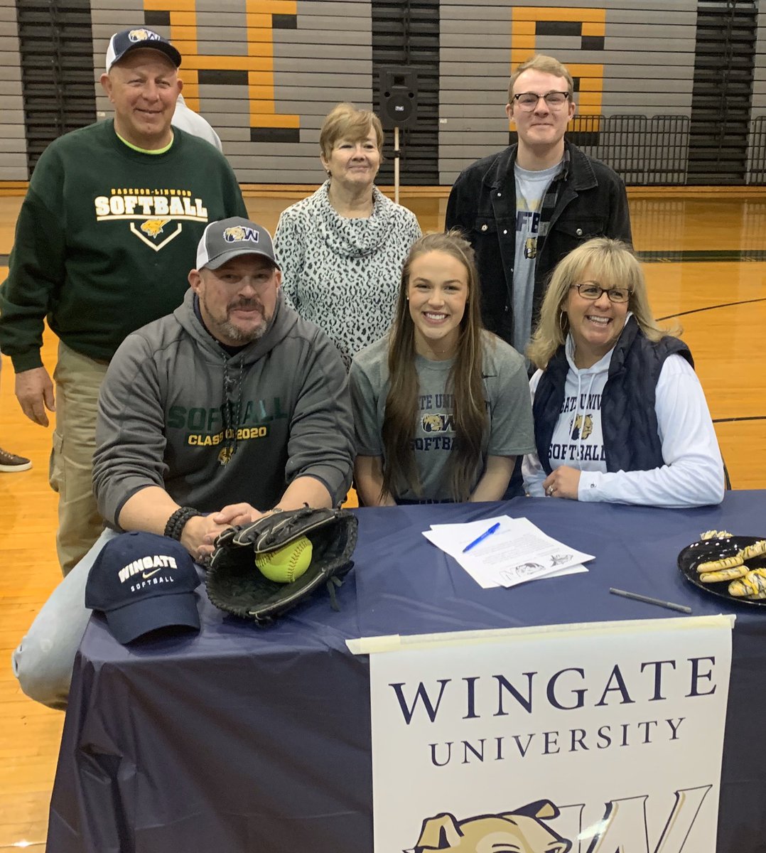 TGAAngels's tweet photo. Congrats to @SadieMcWilliam1 on making her signing official today.  @WingateSoftball https://t.co/CXwSMkxSIP
