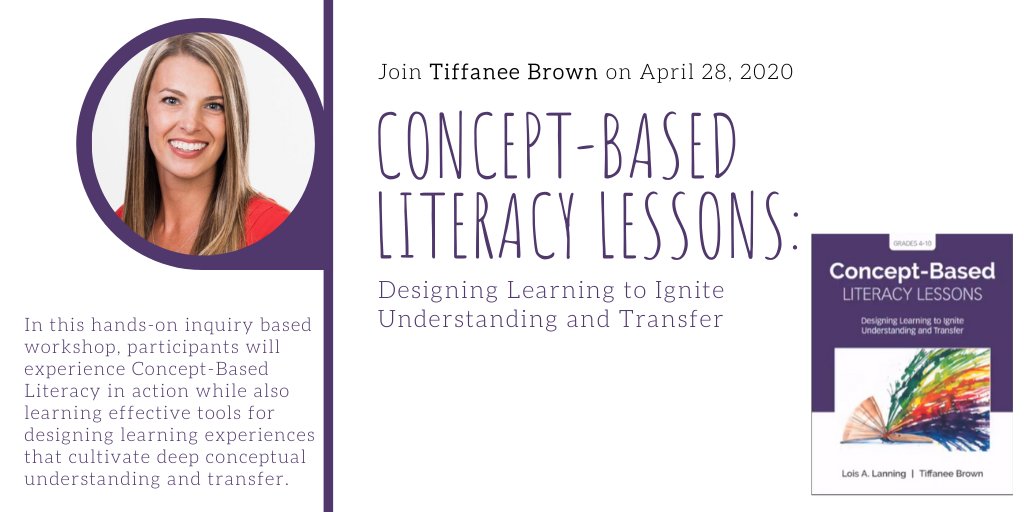 erlcpl's tweet photo. Concept-Based #Literacy Lessons: Designing Learning to Ignite Understanding &amp; Transfer with @BrownTiffanee https://t.co/I3WqJsyXXS #abedpl #abed #erlcpl #ABteacher #abedchat #ARPDC #conceptbased #learningtransfer #conceptbasedliteracy #CBCI https://t.co/D4mjcP66xv