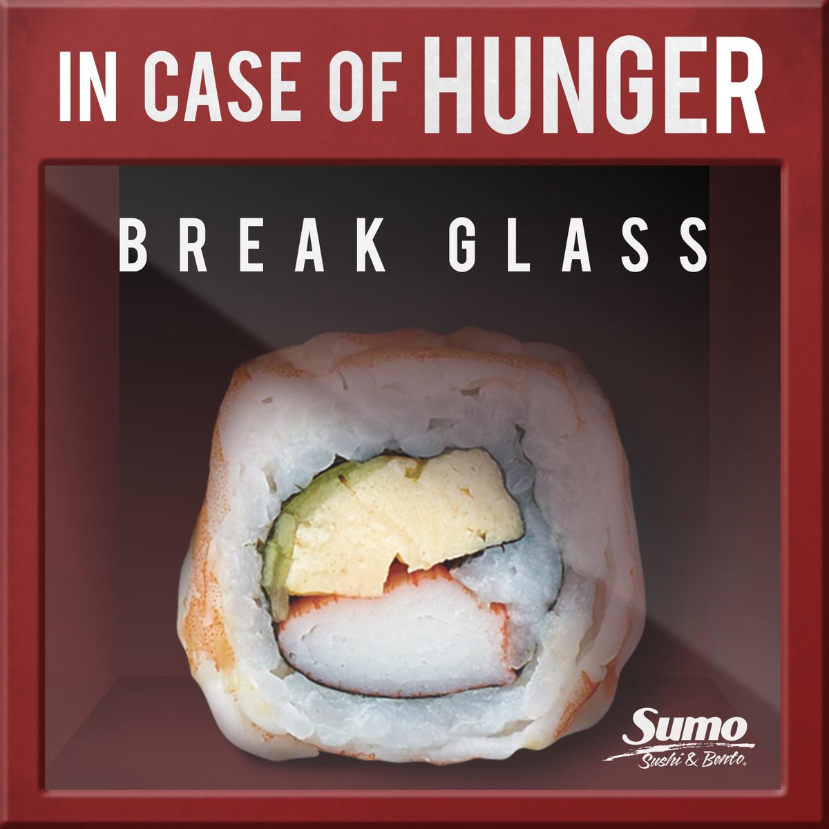 sumosushibento's tweet photo. In case of an emergency...🔨 Cravings for Sumo is always an emergency! 

#sumosushibento #sushiemergency #sumototherescue #sumofunfriday #100percentchanceofsumo 🚨🍣 https://t.co/JBfEYX5riV