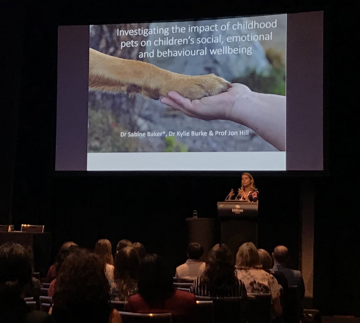lifecourseAust's tweet photo. It is not just about having a pet, it is the attachment to the pet - Sabine Baker @UQPsych on the relationship between pets and child wellbeing. @_hfcc #HFCC2020 https://t.co/24SDuUKc1q