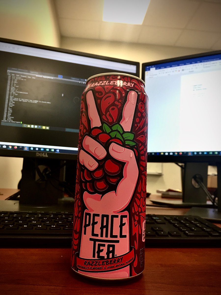 KibblesMc's tweet photo. Peace Tea and School = Cool https://t.co/ZbJ2ErZHrF