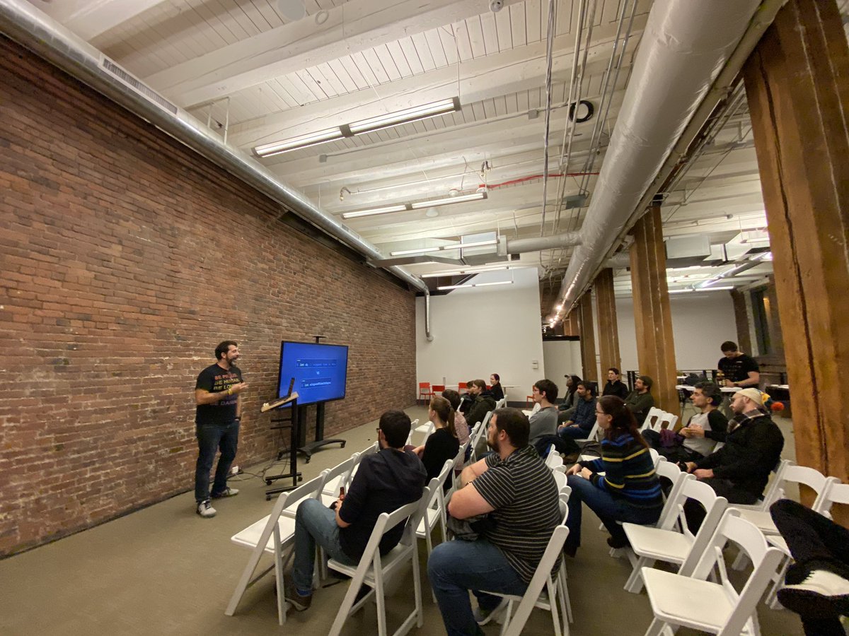 It’s time for our last talk by <a href="/giorgionatili/">🌈 Giorgio Natili</a> about "Mutation Testing at Scale”. 🗣

#MobileTea #Seattle #SeattleTech  #MutationTesting