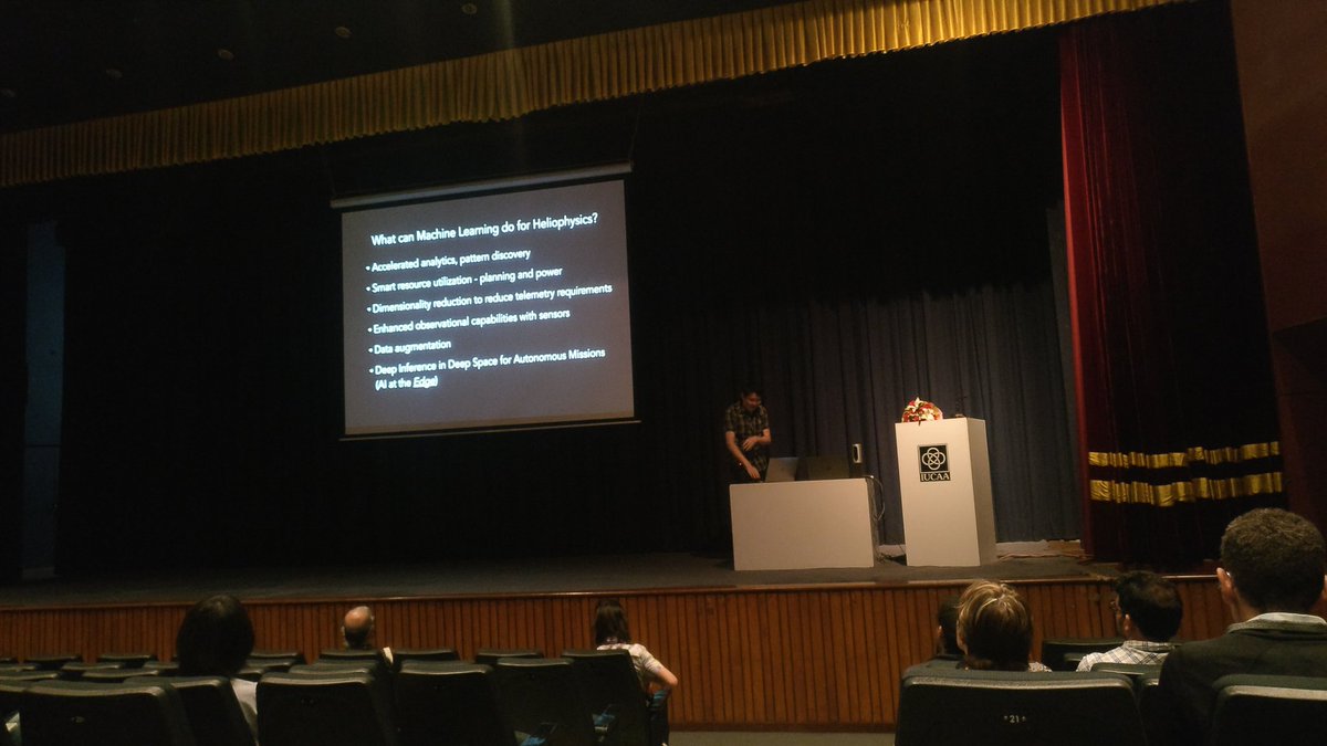 ydnad0's tweet photo. @markcheung provides a overview of #MachineLearning #AI applications in #solarphysics providing a window to new opportunities in this rapidly evolving field. #APSPM2020 #APSPM https://t.co/K5DnnzUdxA