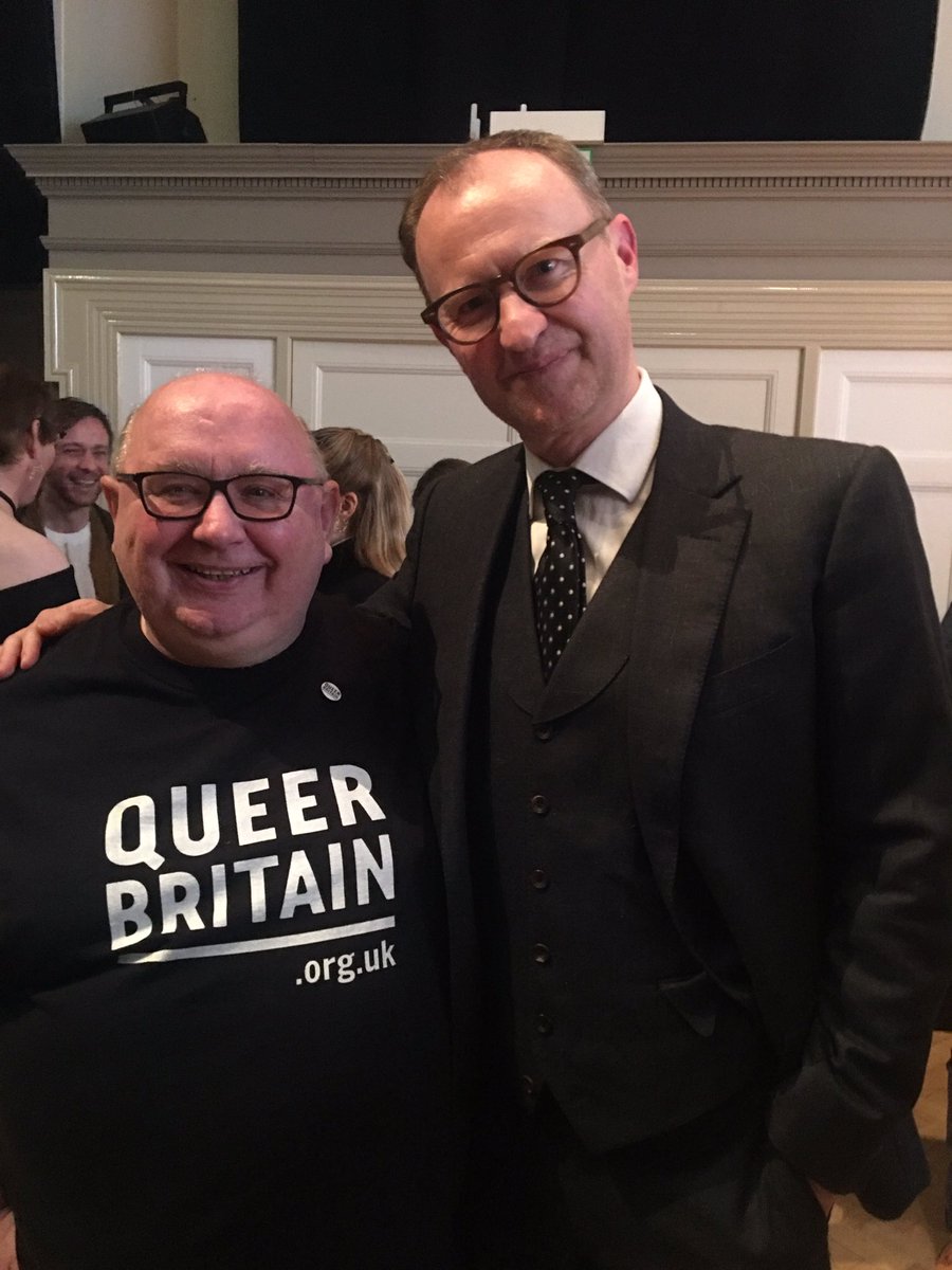 Terry_Ea's tweet photo. Wonderful evening with @Queer_Britain and @BishopsgateInst last night seeing the lovely @Markgatiss reading extracts from Mr Lucas' diaries. #gay #lgbt #queer #totalfanboy #starstruck https://t.co/RZbNOXXJ6x