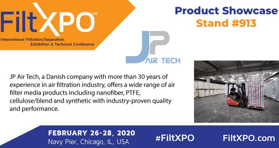 JPAirTech's tweet photo. Come and visit us at #FiltXpo. Get in touch for more information about our products and services.
#filtration #filtermedia #airfiltration https://t.co/wESb1V9HA0