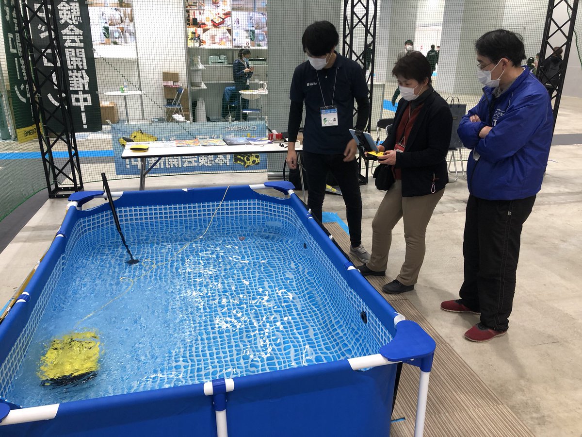 airocean_jp's tweet photo. ギフトショー最終日!
本日も水中ドローン操縦体験会開催しております!!
14:30からの1時間が最後の体験会になります!!
体験会ブースで是非お会いしましょう🐠
#ギフトショー #水中ドローン #水中ドローン操縦体験会 #gladiusmini #chasingdory #chasingm2 https://t.co/41WlSVnH7X