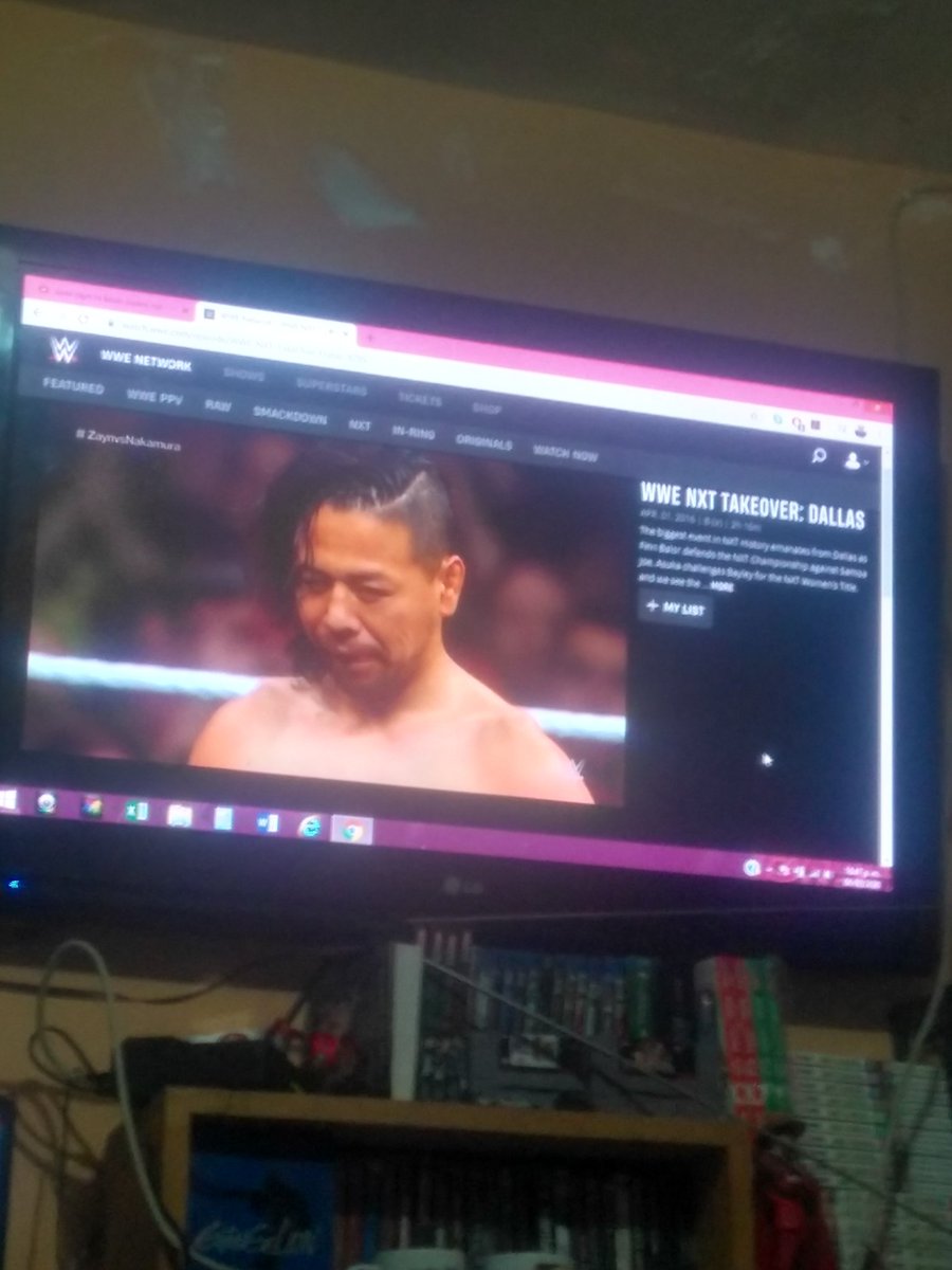 Jimmy_limbo's tweet photo. Just chilling watching @ShinsukeN vs @SamiZayn at  #NXTTakeoverdallas , what a great match  on #WWENetwork  #WWENXT https://t.co/QRWKuYmmit