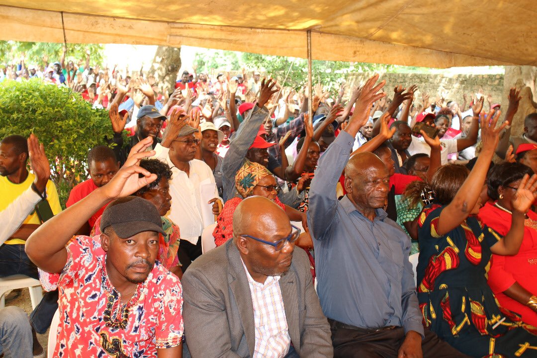 We are in Chinhoyi, Mashonaland West...Yesterday we were in Mashonaland East. Holding countrywide meetings with the party grassroots leadership structures to energize the base.The mood is electric.Zimbabwe will never be the same again..#PeoplesGovernment #PeoplesPower