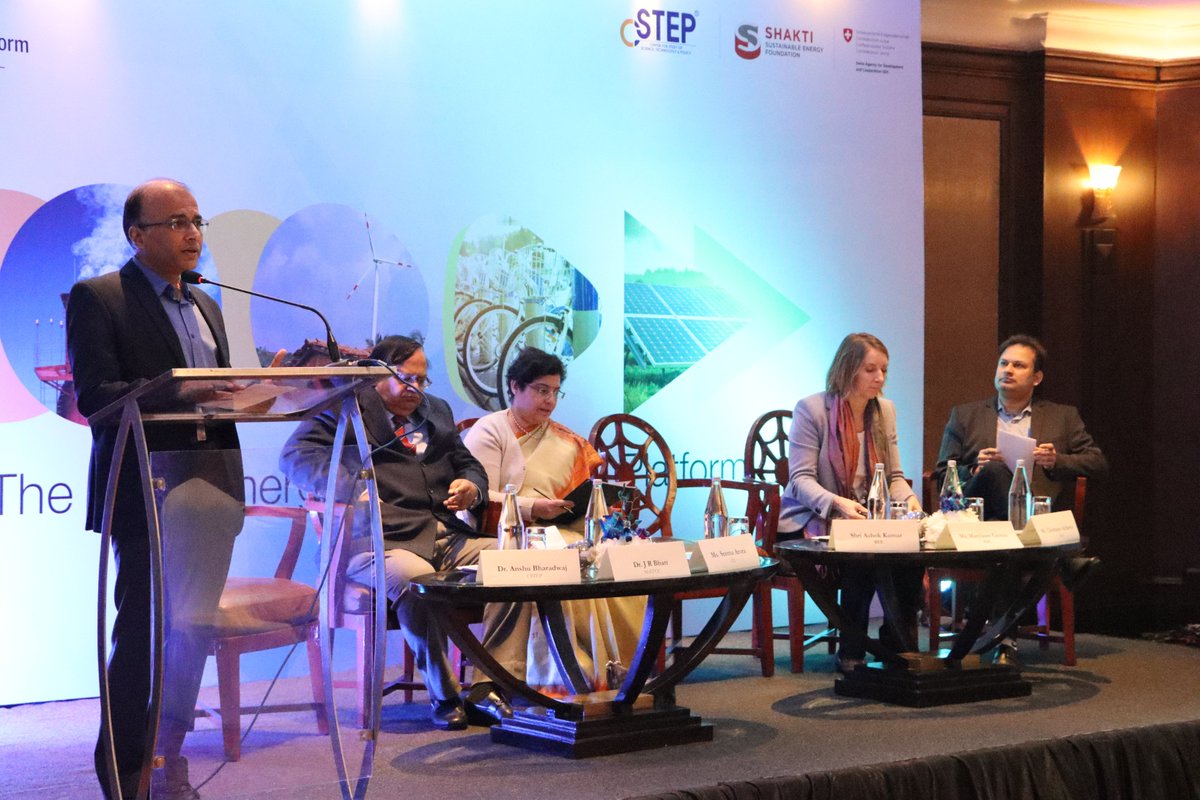 Energy_IETP's tweet photo. "India is on track to achieve its NDCs, but what next, what in the long-term? These are questions that #IETP wants to find answers to," said @CSTEP_India Executive Director Anshu Bharadwaj at the launch of India Energy Transformation Platform. @SwissEmbassyIND @ShaktiFdn https://t.co/TYMpuTZRVC