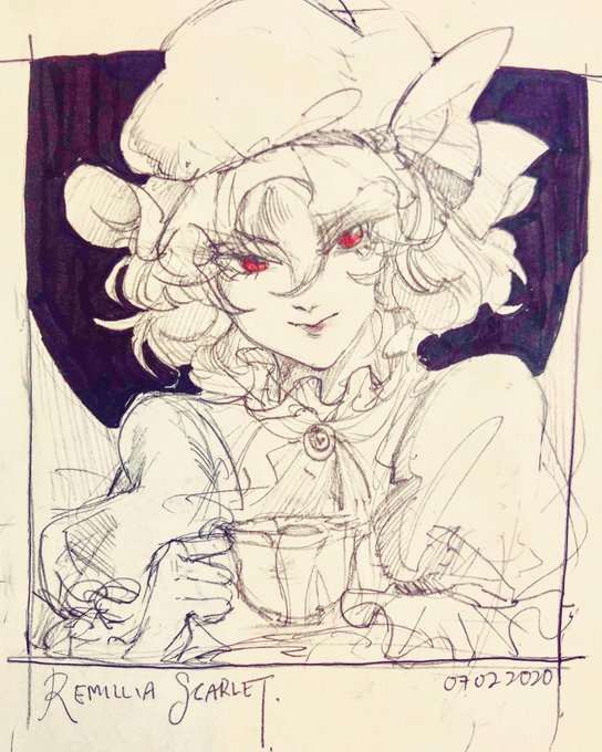 floats above the water anyone remember touhou... #sketchbook 