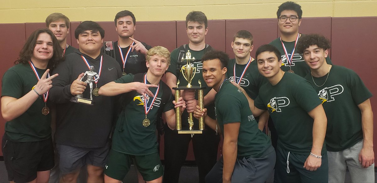 ProsperEaglePL's tweet photo. Great night by the Eagle Powerlifters. 17 lifters placed tonight. Boys took home 1st place, led by Outstanding Lifter Damian Stuver @damianxcv. Girls captured 2nd. #EagleStrong https://t.co/vhOpdQCgba