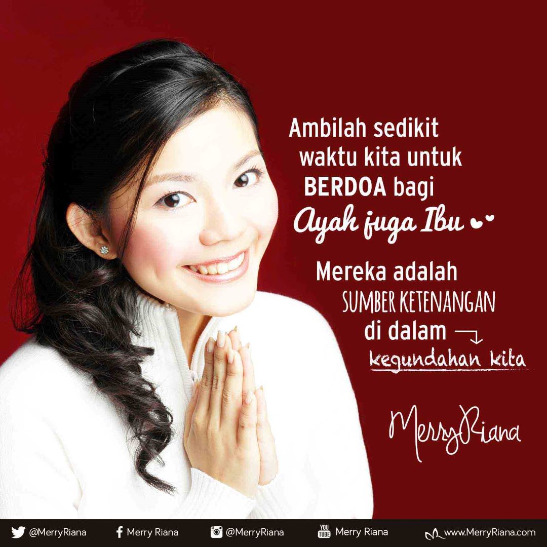 Ambilah sedikit waktu kita untuk BERDOA bagi Ayah juga Ibu. Mereka adalah sumber ketenangan di dalam kegundahan kita. 
.
Apa doa terbaik untuk Ayah dan Ibu menurut kamu?
.
#JadiOrangBaik